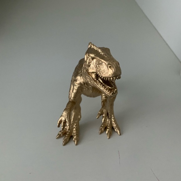 LUX Gold Metallic T Rex Dinosaur Decorative BRAND NEW Decor - Picture 3 of 10